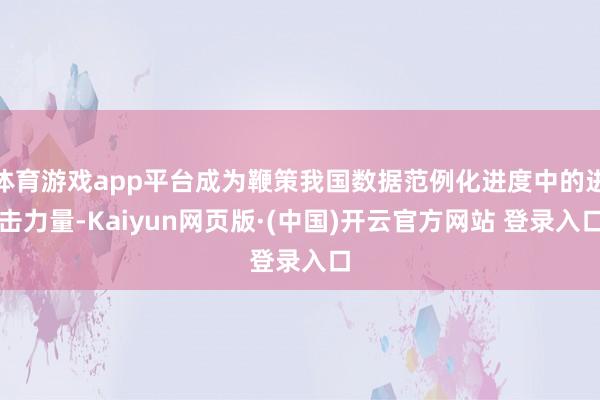 体育游戏app平台成为鞭策我国数据范例化进度中的进击力量-Kaiyun网页版·(中国)开云官方网站 登录入口